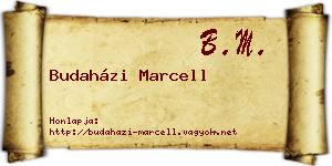 Budaházi Marcell névjegykártya