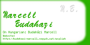 marcell budahazi business card